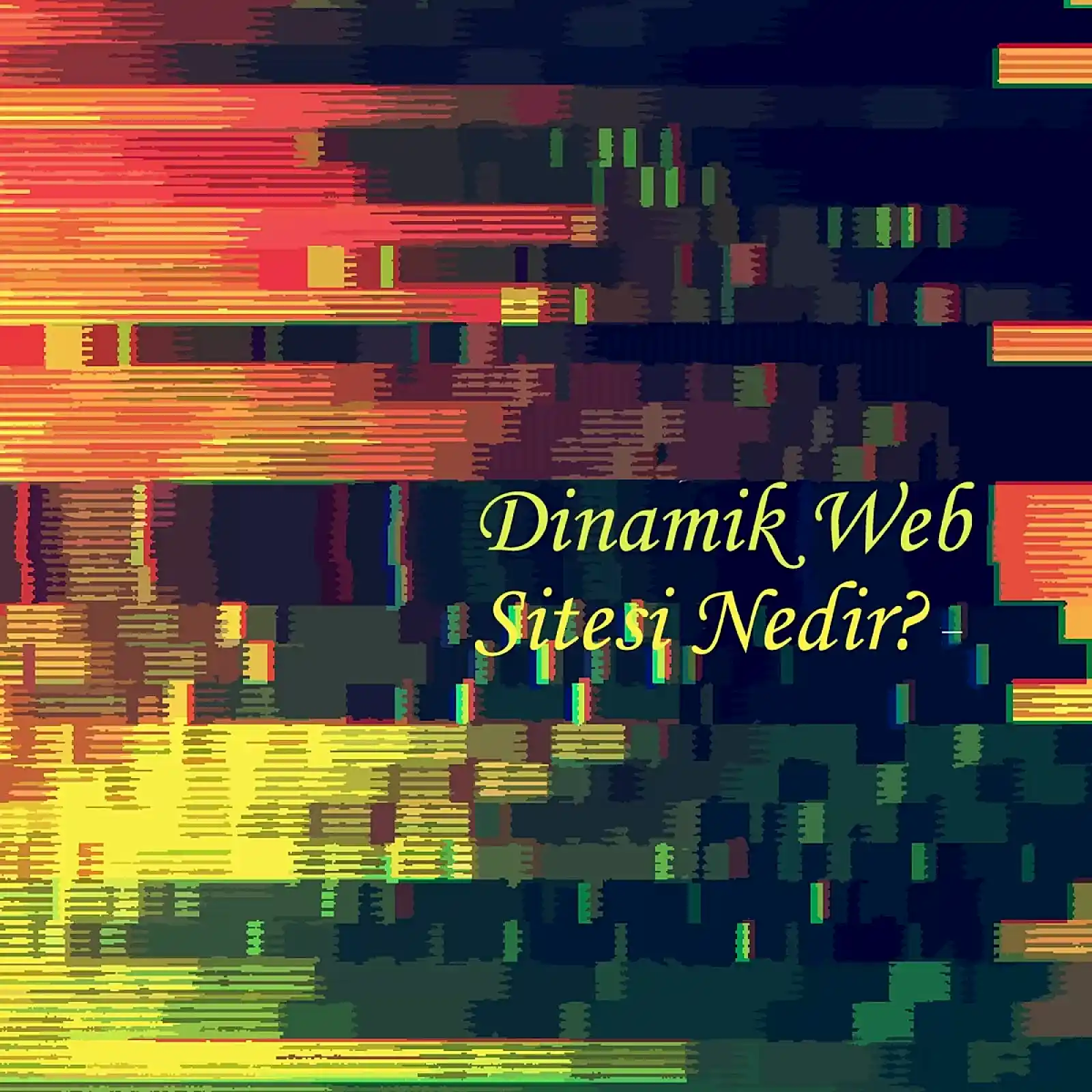 Dinamik web sitesi nedir?